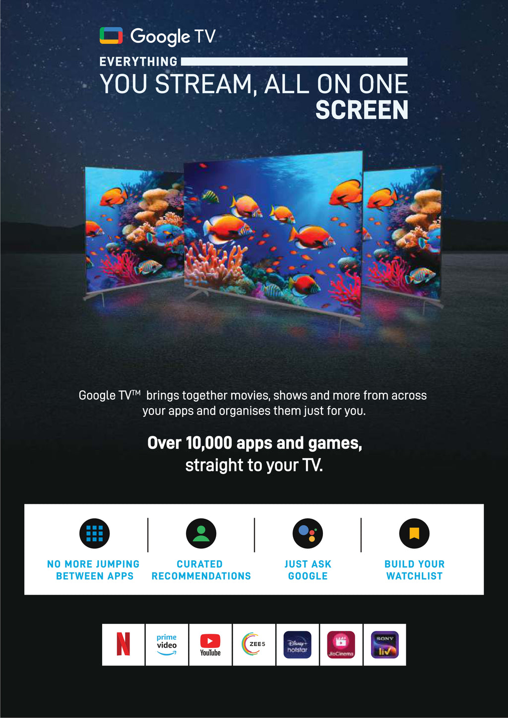 55” 4K SMART BEZEL LESS PREMIUM WebOS LIV 55F 4K WebOS FHD