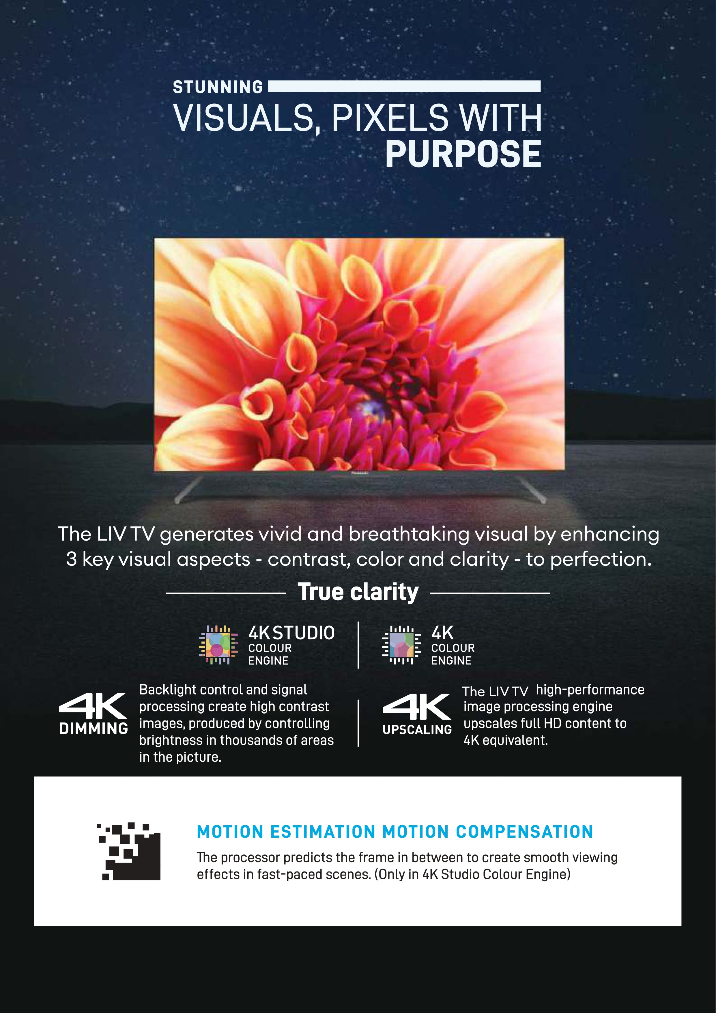 55” 4K SMART BEZELLESS LIV 55F 4K FHD